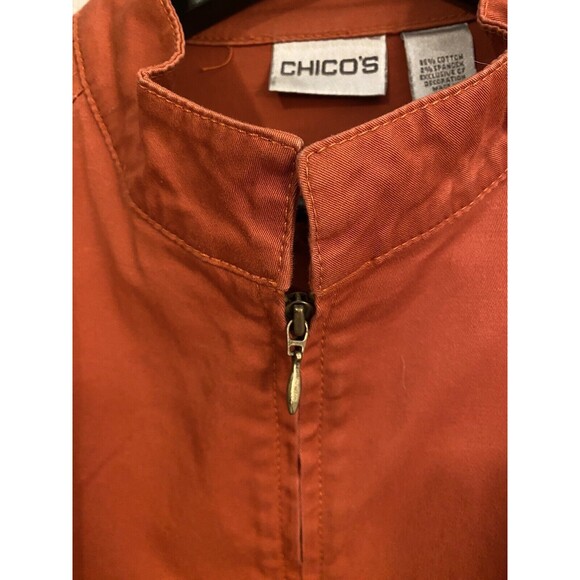 CHICO'S 2 (L) Full Zip Jacket 2 Boho Embroidery, 100% Cotton, Art To Wear F1 10 - Picture 7 of 12